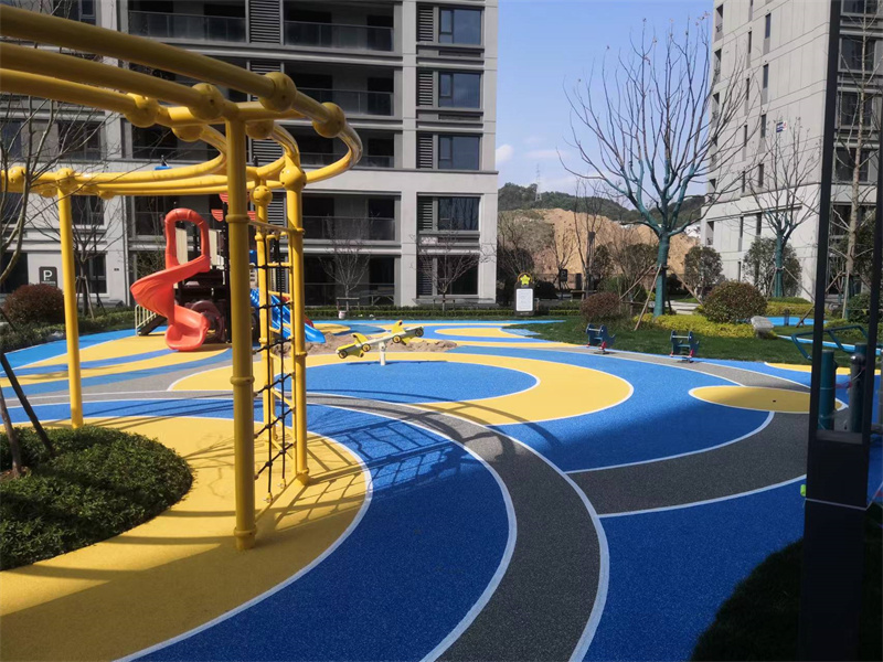 小區(qū)運動場塑膠地面